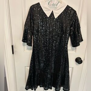 Venus size small sequin cocktail dress with collar